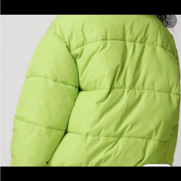 Urban Outfitters Duckie Faux Shearling Collar Puffer Jacket. Size Med & LG - Picture 3 of 6